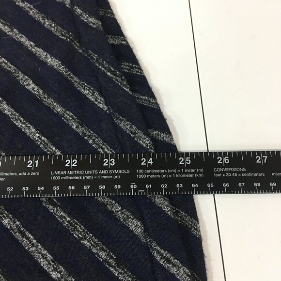 Rag & Bone Womens Top Size Medium Navy Striped V Neck Hudson Vee Long Sleeve - Picture 8 of 9